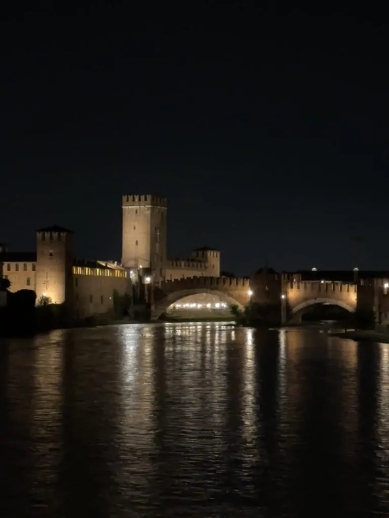 Castelvecchio medieval castle and fortress Verona Italy along the Adige river