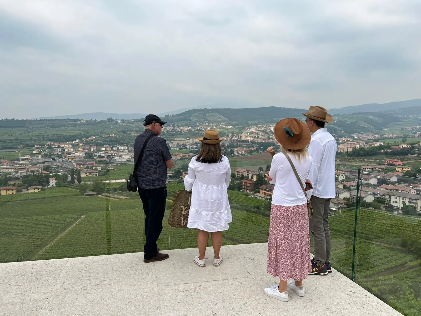 Terrace view over the Valpolicella wine region near Negrar